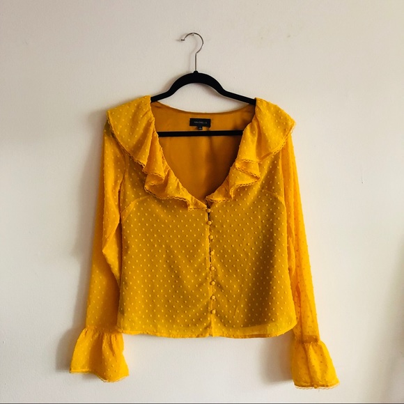 Majorelle Fleur Blouse In Sunshine Yellow ☀️ - Picture 3 of 5